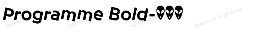 Programme Bold字体转换